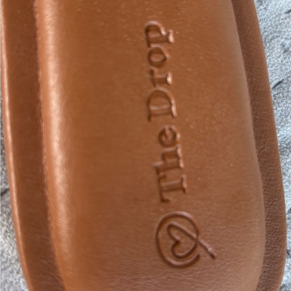 The Drop Brown and White Sandals with Flat Sole and Slip-On Style - Picture 2 of 8